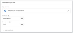 Tag Manager-variabeleconfiguratie